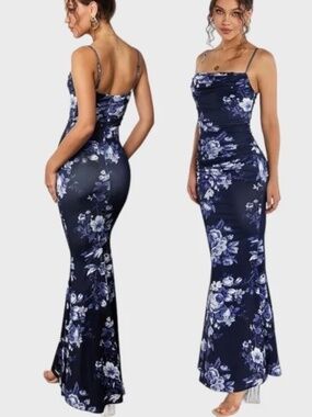 Sleeveless Bodycon Corset Ruched Maxi Dress Like NWT Medium